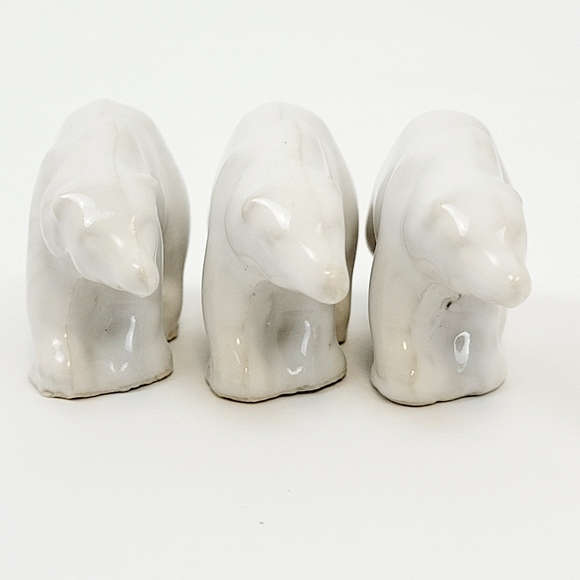 Vintage Wade England Red Rose Tea Polar Bear Figures - Picture 2 of 7